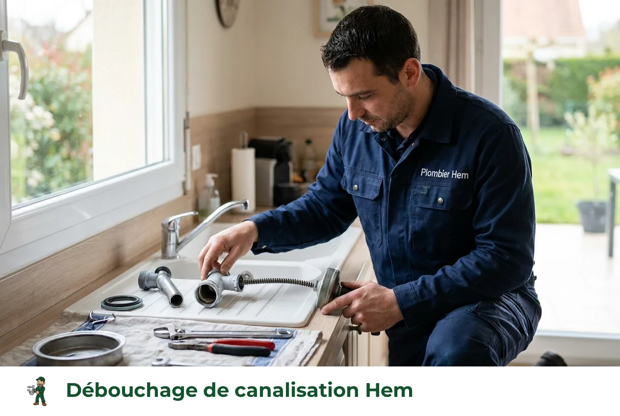 Débouchage de canalisation à Hem