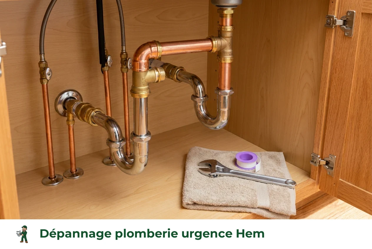 Dépannage plomberie urgence à Hem