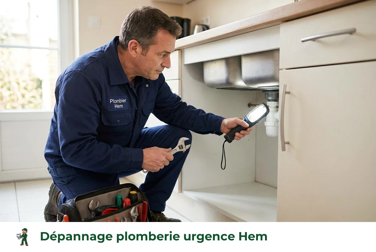 Dépannage plomberie urgence à Hem