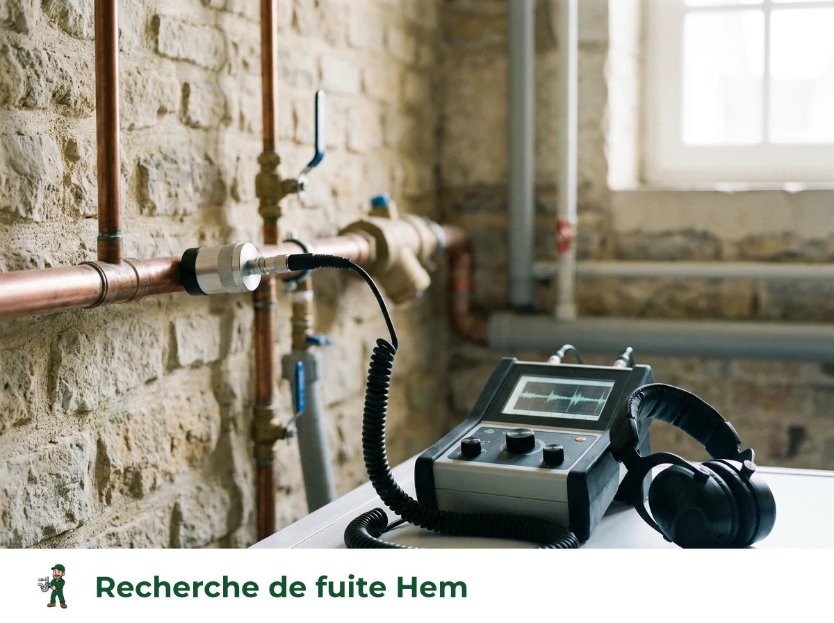 Recherche de fuite à Hem