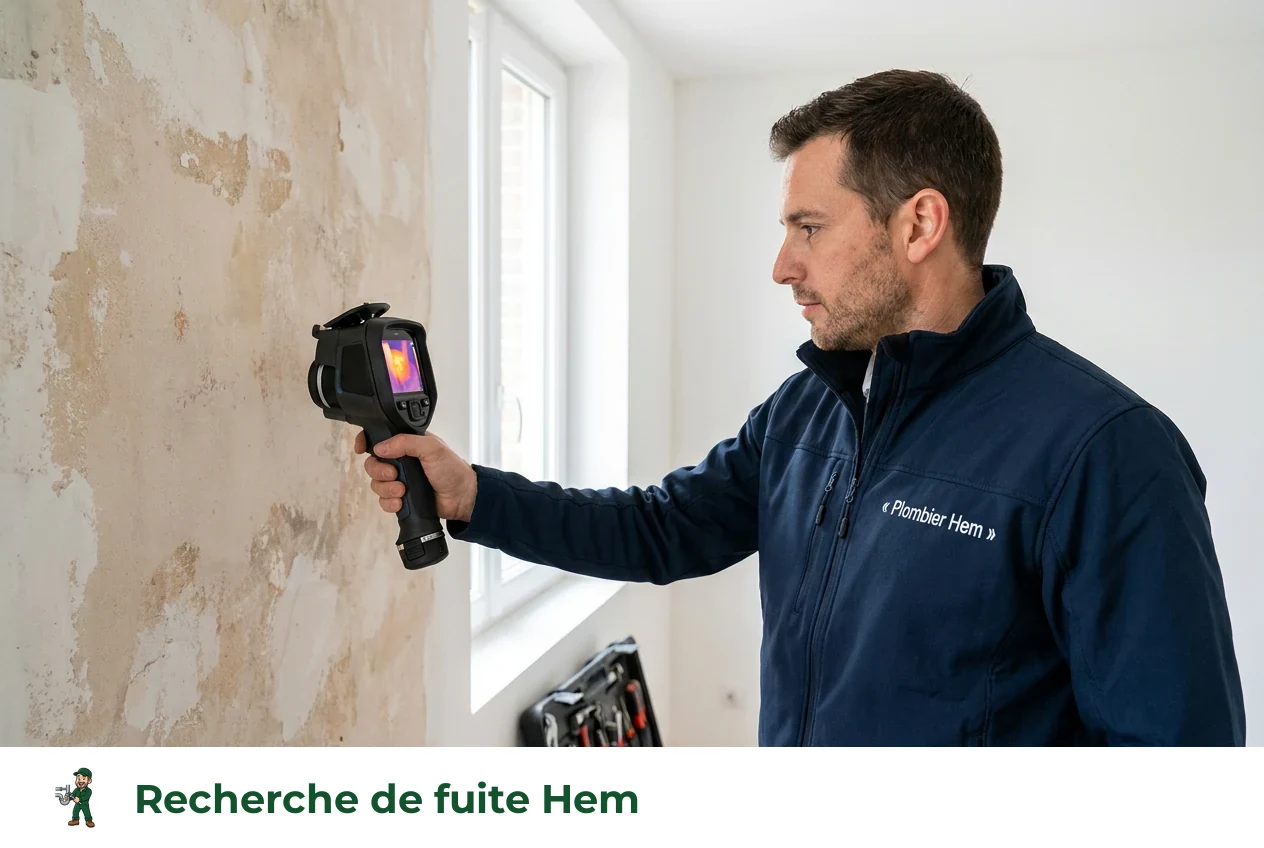 Recherche de fuite à Hem