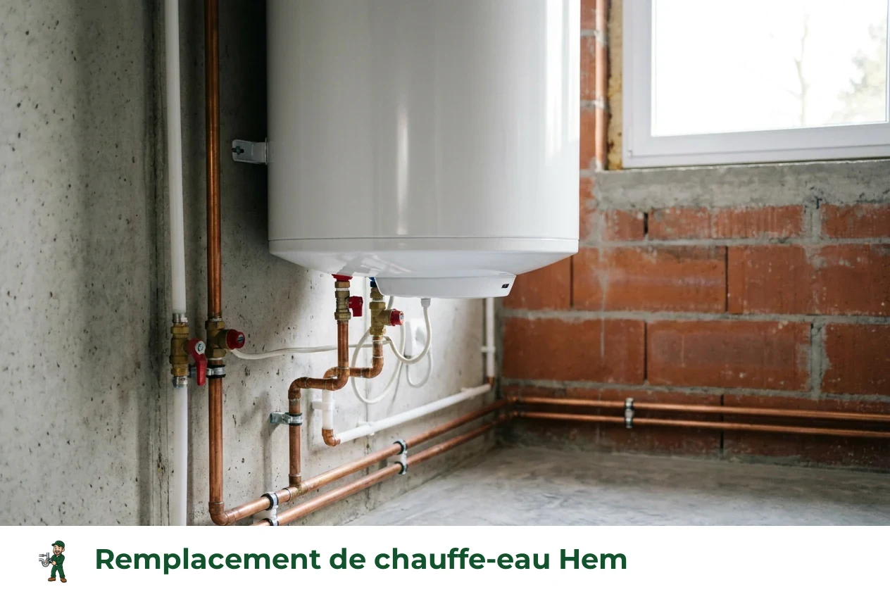 Remplacement de chauffe-eau à Hem