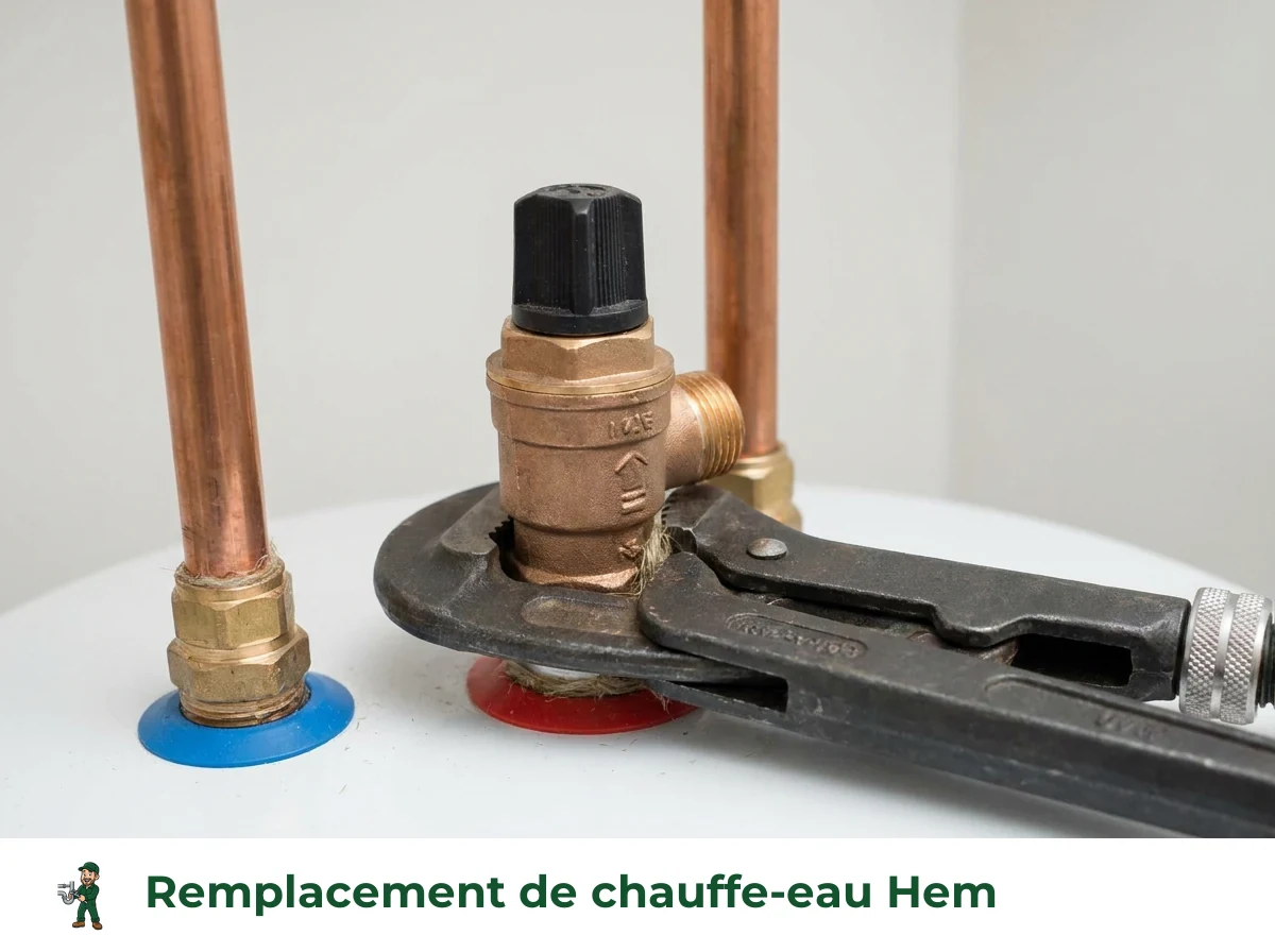 Remplacement de chauffe-eau à Hem
