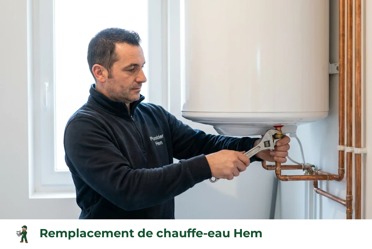 Remplacement de chauffe-eau à Hem