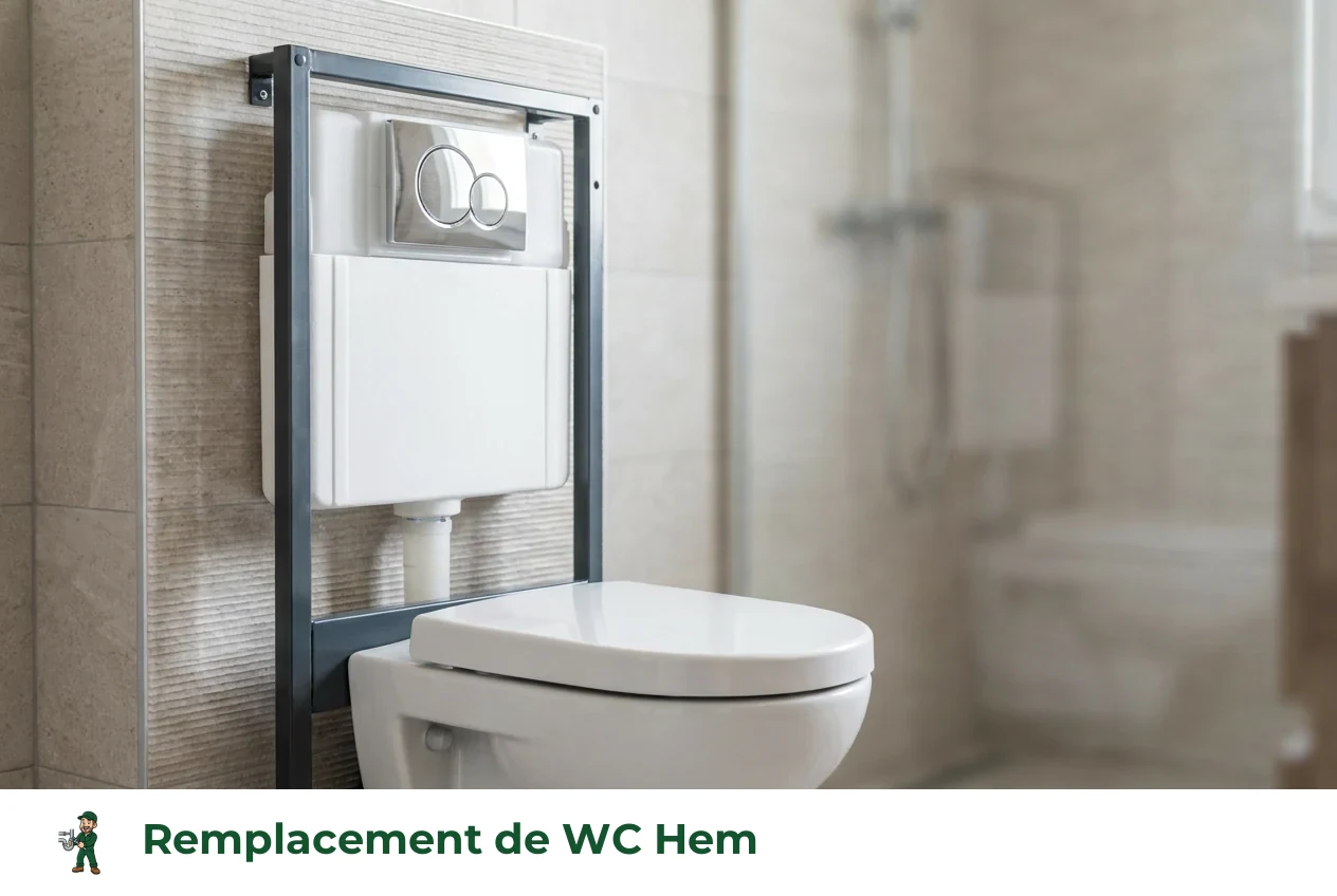 Remplacement de WC à Hem