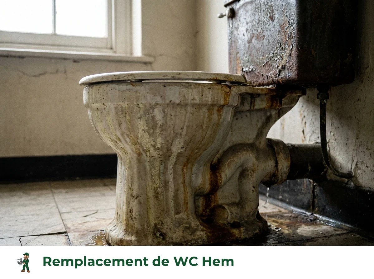 Remplacement de WC à Hem