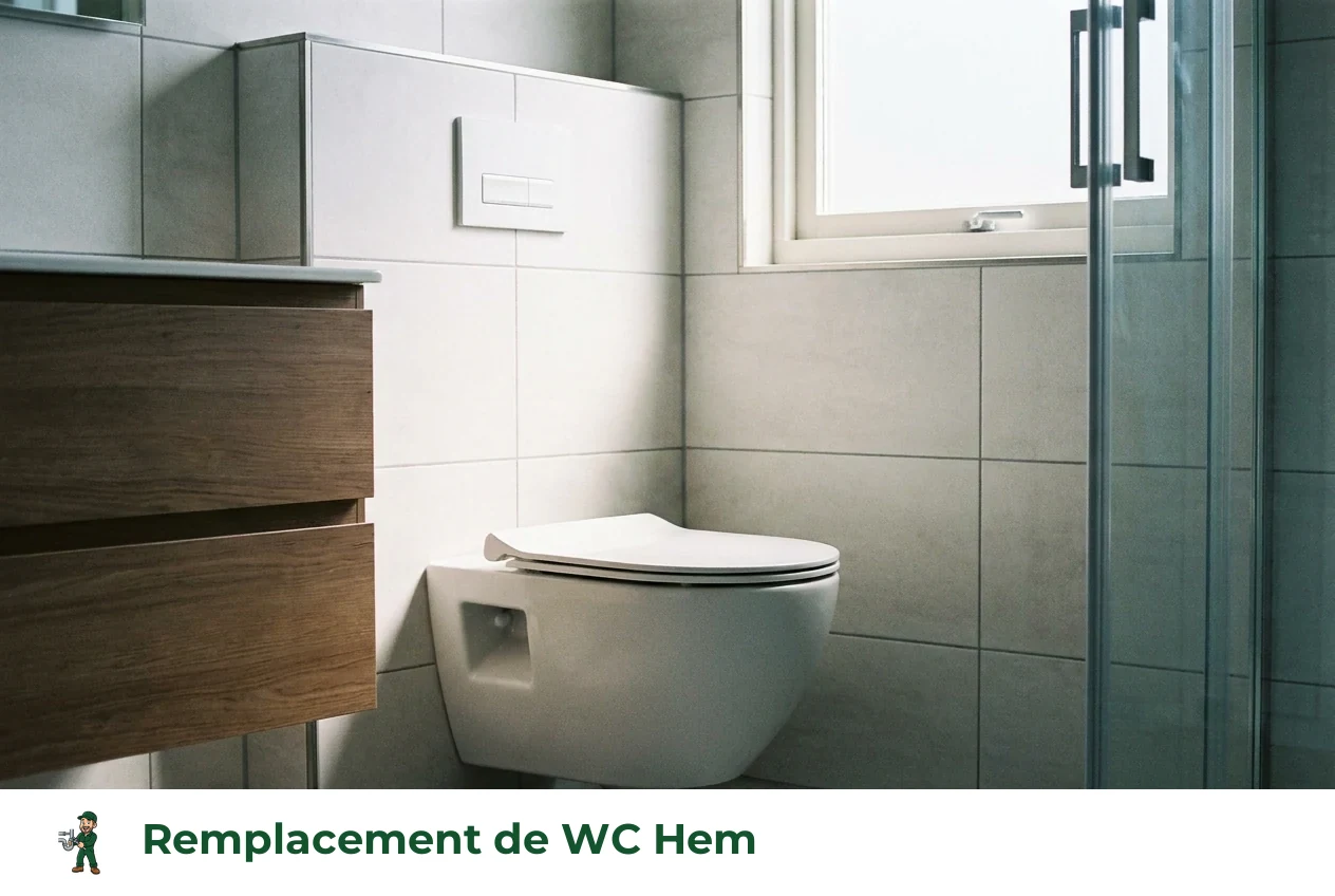Remplacement de WC à Hem