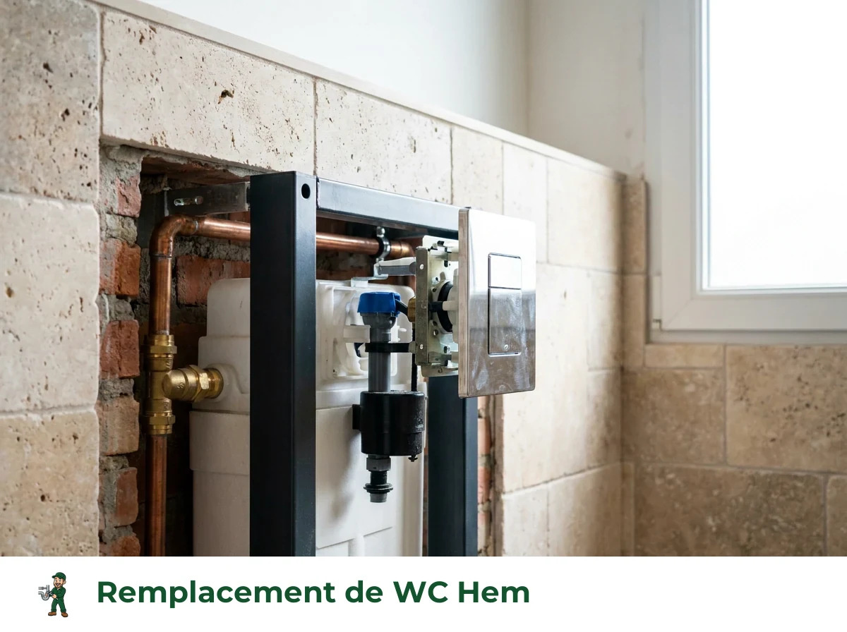 Remplacement de WC à Hem