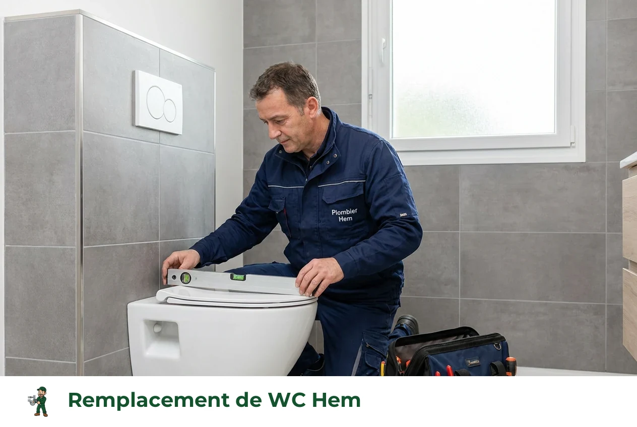 Remplacement de WC à Hem